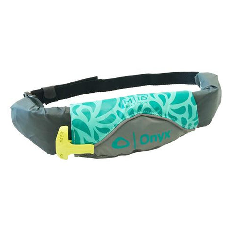 Onyx M-16 Belt Pack Inflatable PFD-Aqua -  - www.vamolife.com - www.vamolife.com