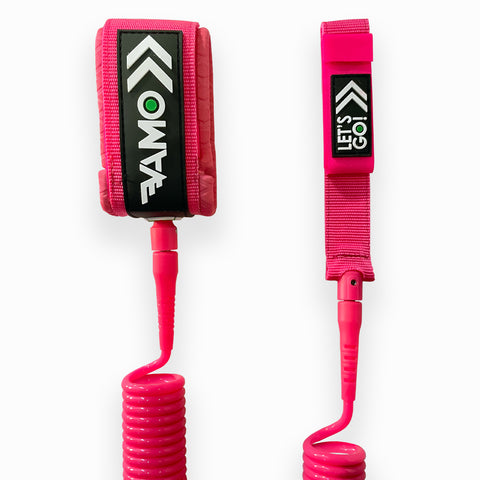 Full Coiled Leash 10' - Pink