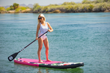 FREE E-Pump w/ 10'6 Royal Hawaiian Pink/Black Inflatable Paddleboard-ISUP