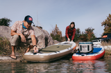 FREE E-Pump w/ 11'6 x 36" El Capitan Green/Orange Inflatable Paddleboard-ISUP
